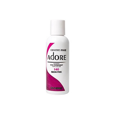 Adore Shining Semi-Permanent Hair Color – Neon Pink 140 - 4 oz - ANNS BEAUTY SUPPLY